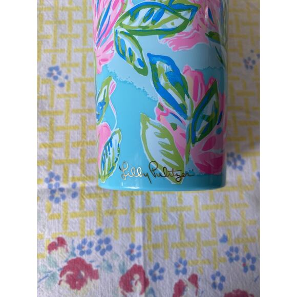 SHIPS IN 24 HRS Lilly Pulitzer 24 Oz New Acrylic/Plastic Tumbler BLUE - Picture 4 of 4